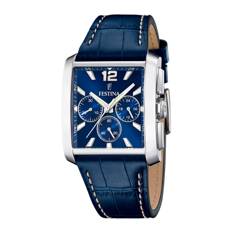 Festina Timeless Chrono Hommes Montre Bleu F20636/2-zoom-