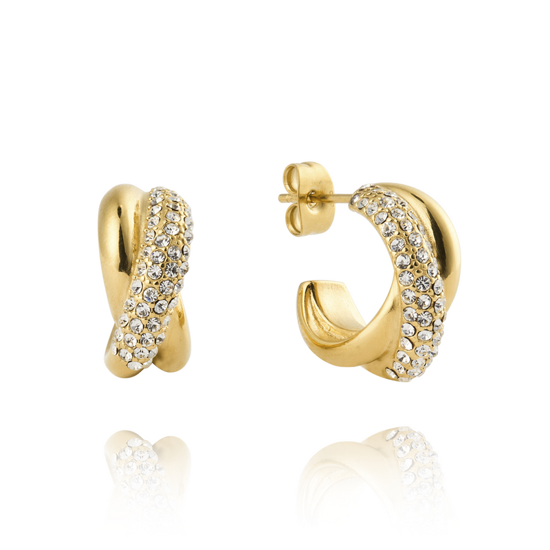 Mockberg Kenza Gold Plated Aurora Hoops MB1847-zoom-