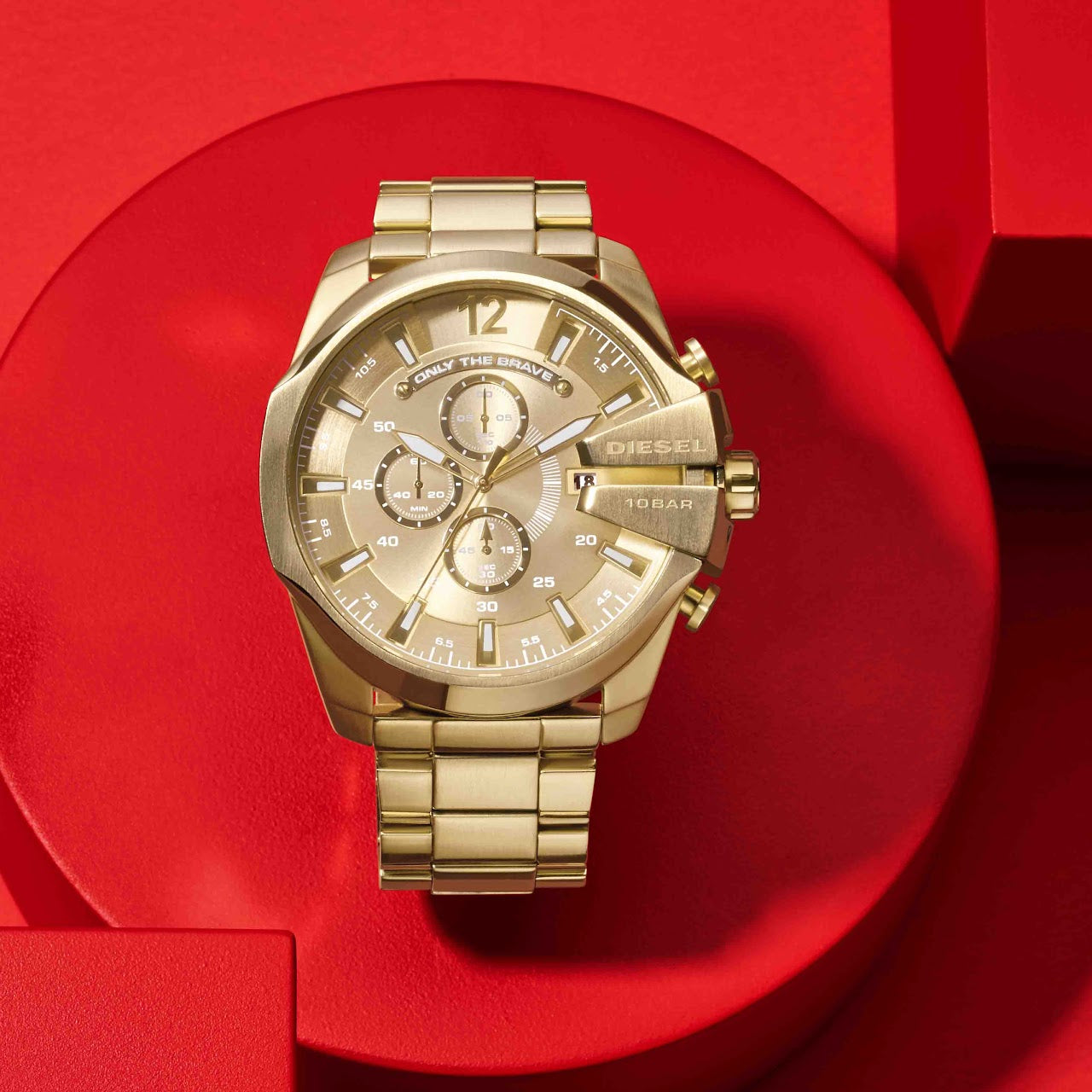 Diesel Mega Chief Gold Watch DZ4360