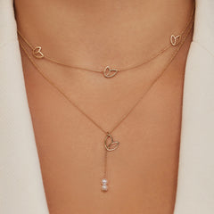 Isabel Bernard Cadeau d'Isabel 14 karat gold necklace and bracelet gift set IB90187