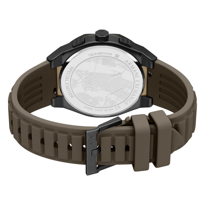 Armani Exchange Sync Round Brown Dial Watch AX4293-zoom-