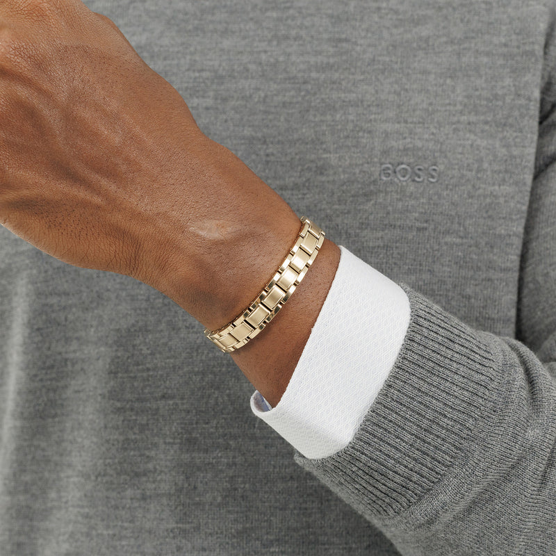 Hugo Boss Metal Links Essential Bracelet Couleur Or HBJ1580711-zoom-