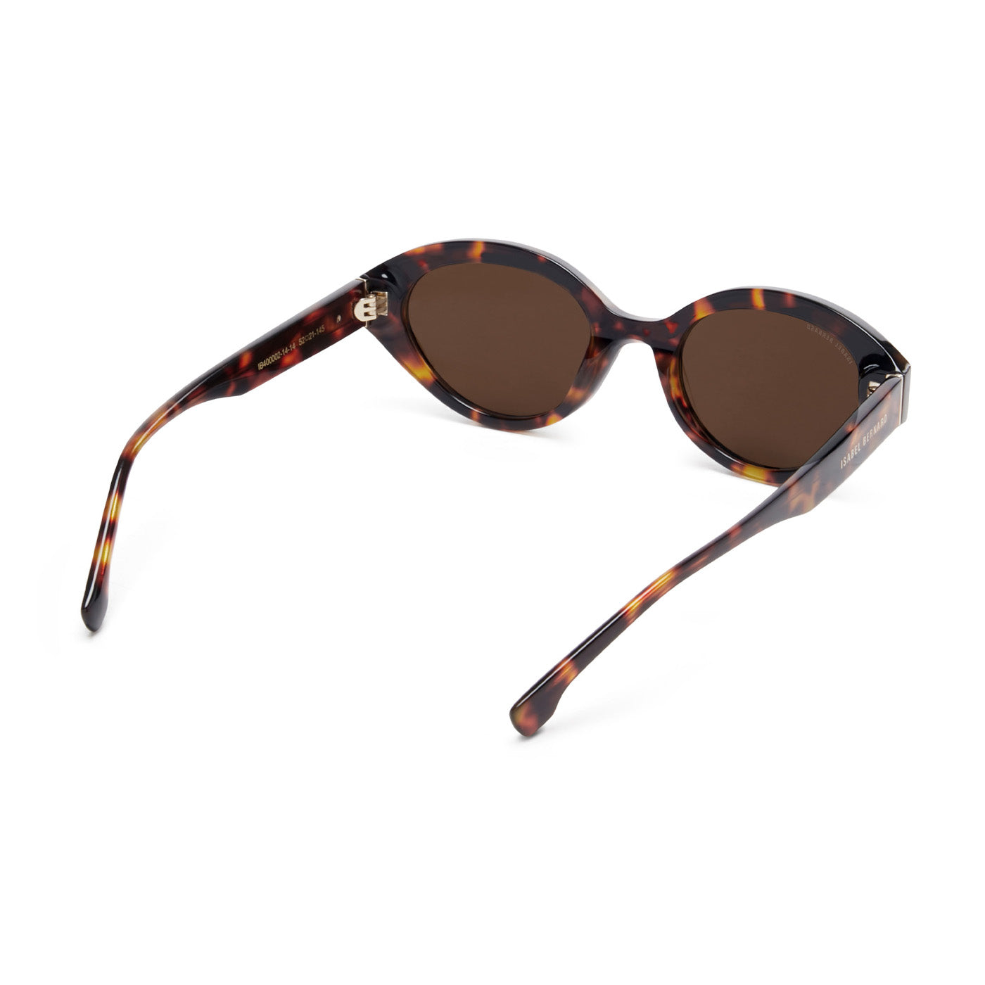 Isabel Bernard La Villette Rosaire Brown Tortoise Ovale Sunglasses IB400002-14-14