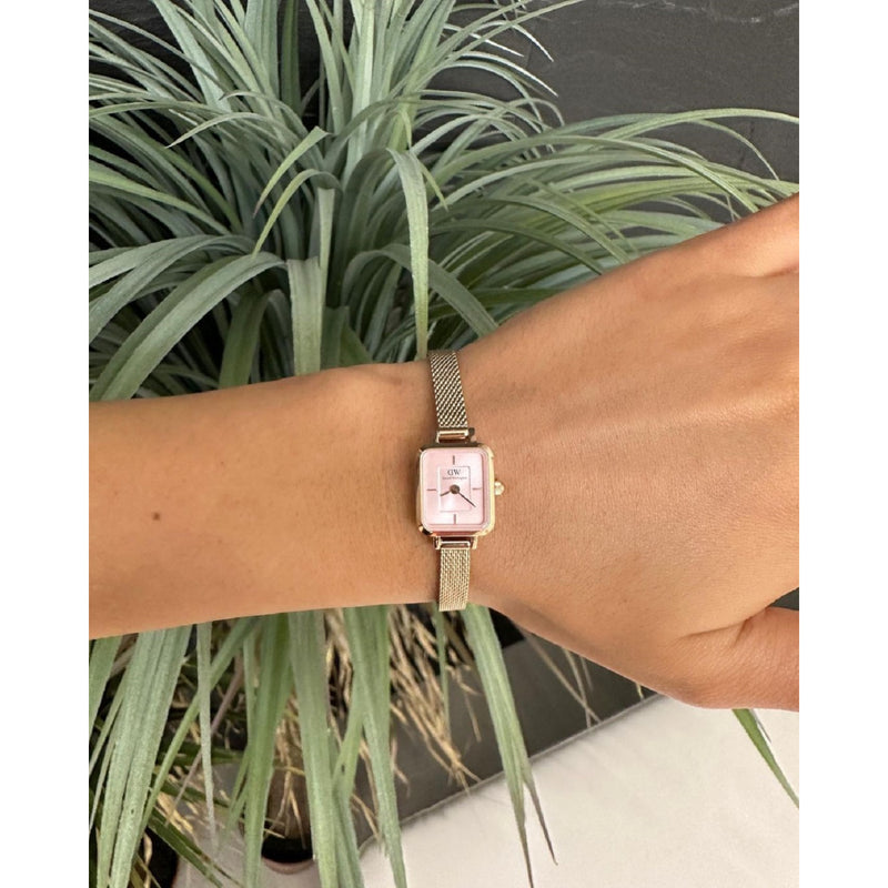 Daniel Wellington Quadro Femmes Montre Or DW00100655-zoom-