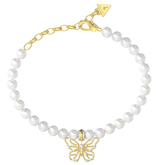 Guess Borboleta Gold-coloured Bracelet JUBB06124JWYGS