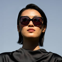 Isabel Bernard La Villette Raison Black Vierkante Sunglasses IB400007-01-01