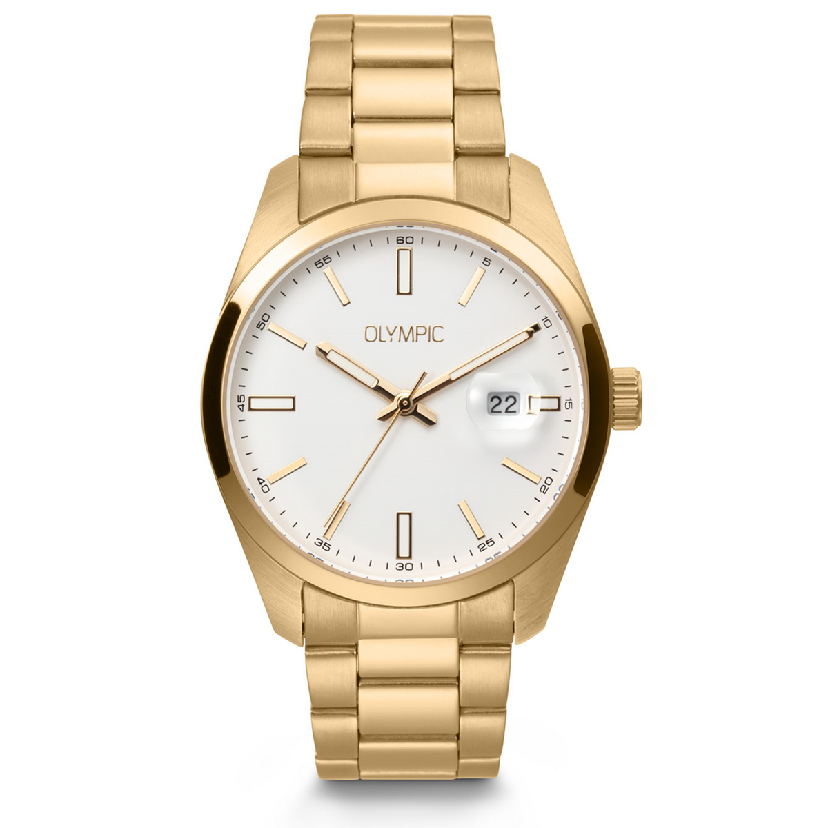 Olympic Louis Gold and White Men's Watch OL75HDD001