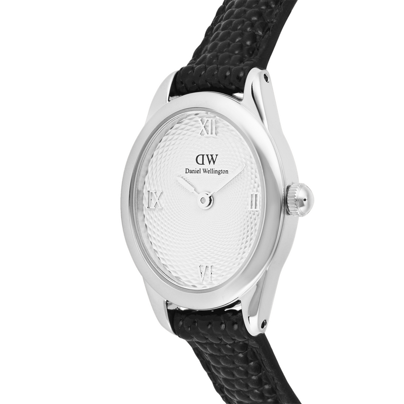 Daniel Wellington Ophelia Mini Black Lizard Argent Montre Femme DW00100887-zoom-