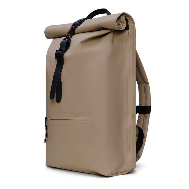 Rains Beige Rolltop Backpack R13320-133-zoom-
