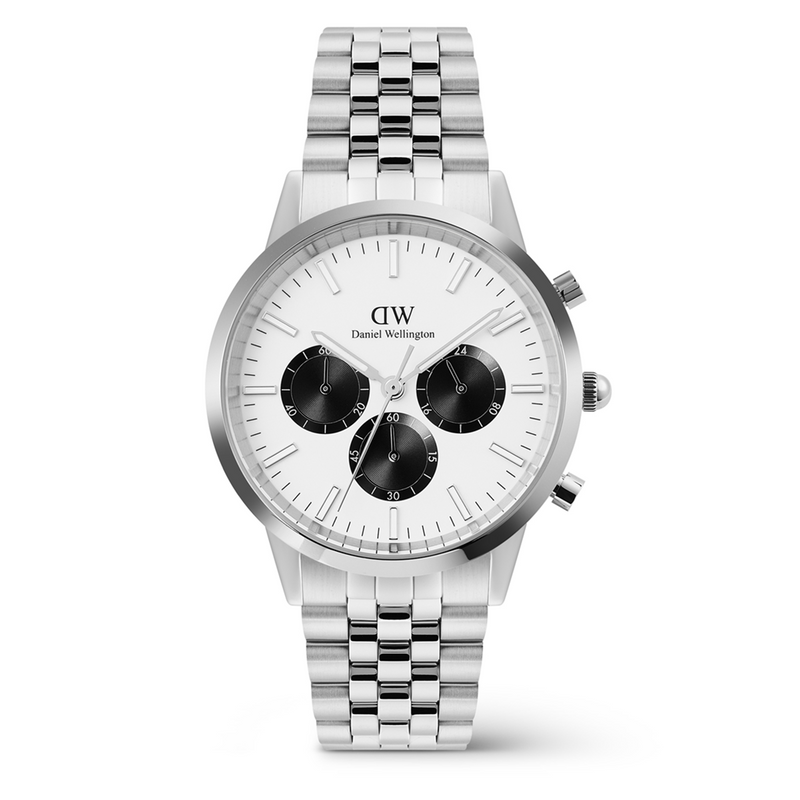 Daniel Wellington Iconic Chronograph White Men's Watch DW00100872-zoom-
