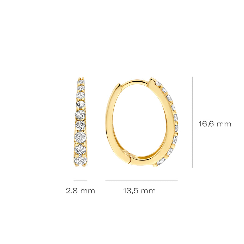 Blush Boucles d'oreilles en or 14 carats 7342YZI-zoom-