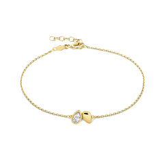 Beloro Jewels Regalo d'Amore 9 carat gold Necklace and Bracelet Giftset BO90016