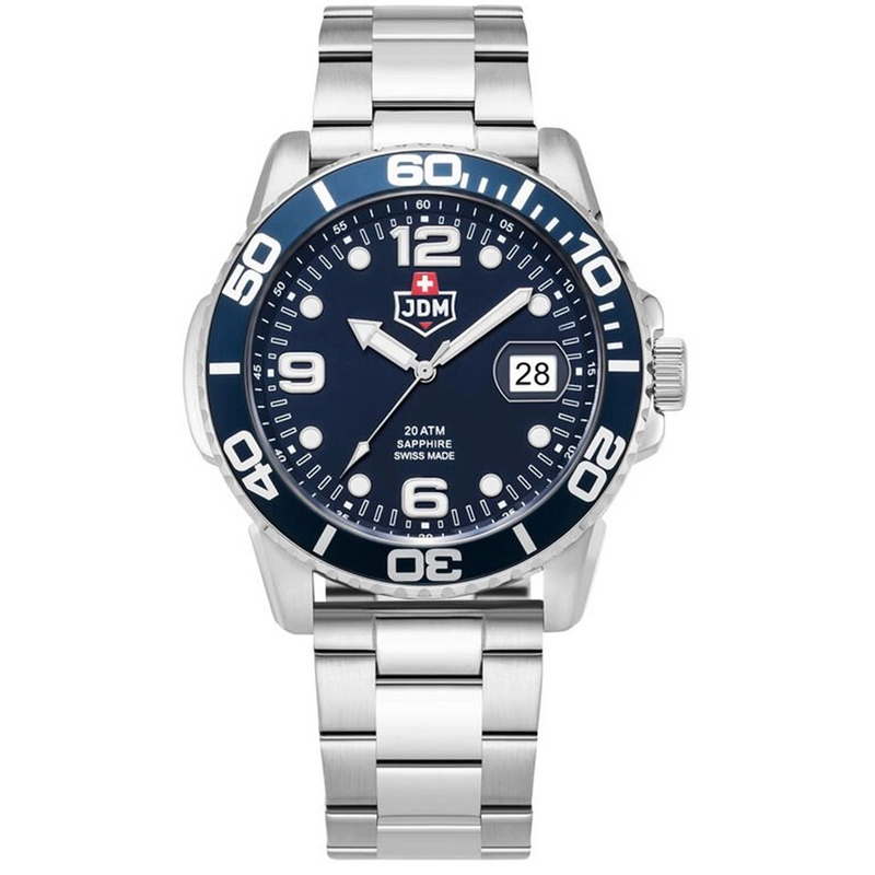 JDM Military Mike Plus Blue Sunray Men's Watch JDM-WG029-02-zoom-