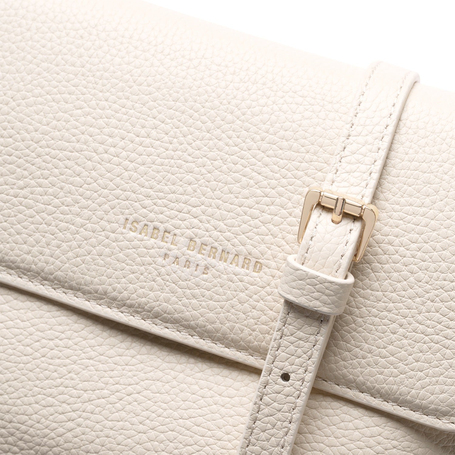 Isabel Bernard Femme Forte Heline Crème Leather Handbag IB21027