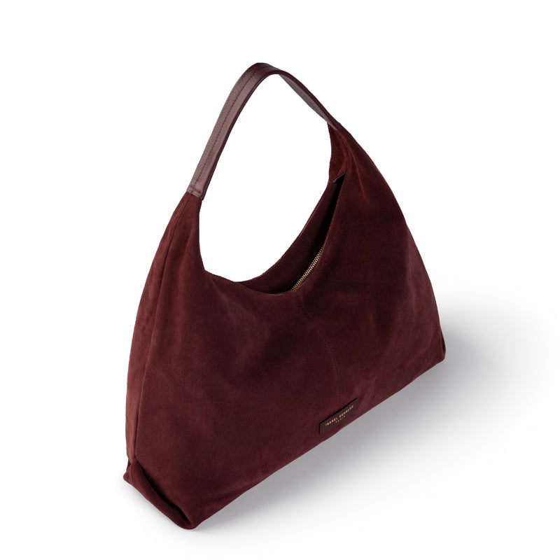 Isabel Bernard Honoré Grace sac bandoulière en suède bordeaux IB25093-152-zoom-