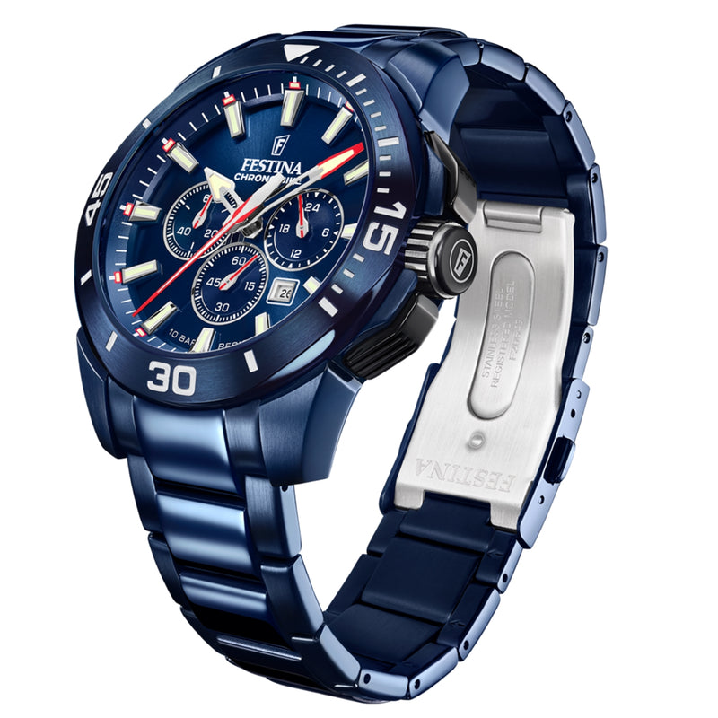 Festina Special Edition Hommes Montre Bleu F20643/1-zoom-