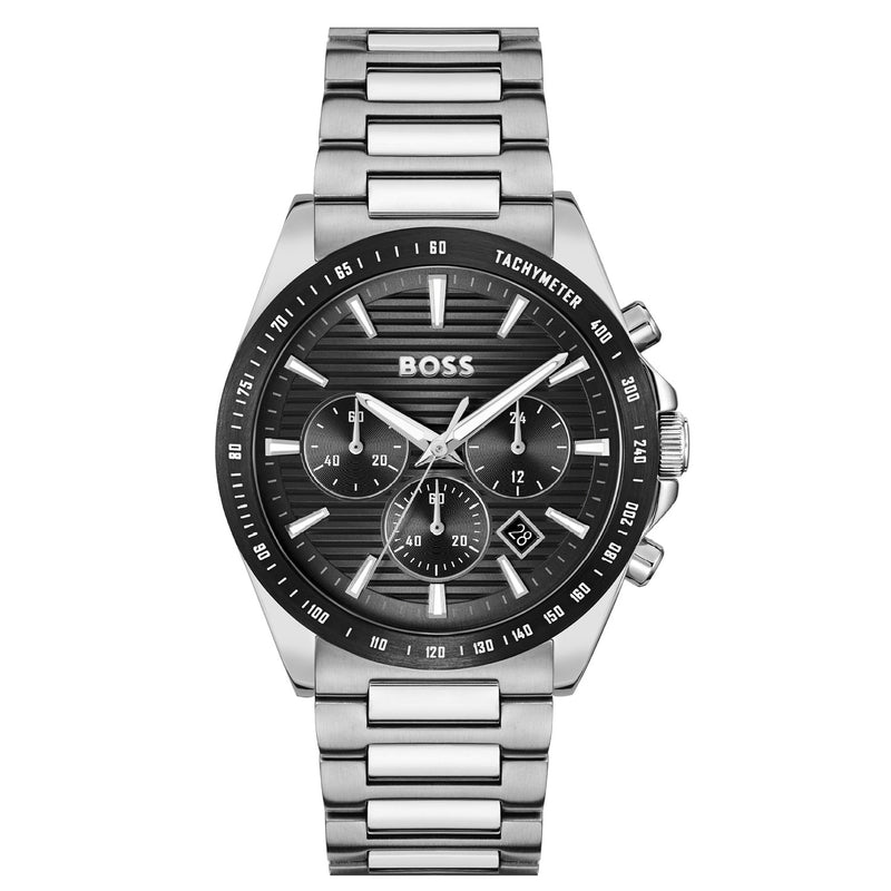 Hugo Boss Strike Chrono Montre Homme En Argent HB1514290-zoom-