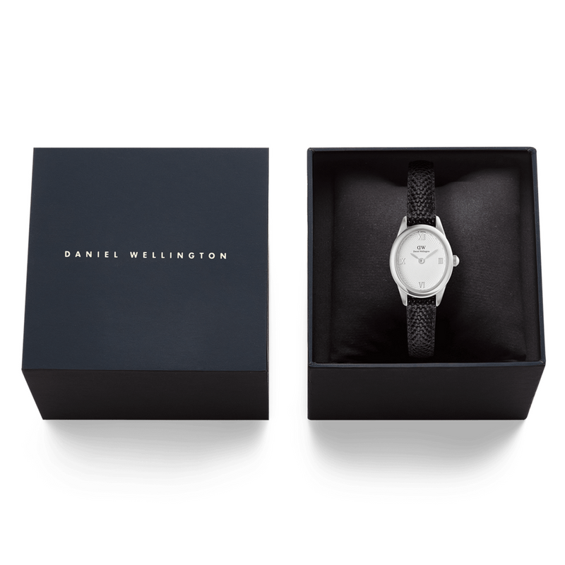 Daniel Wellington Ophelia Mini Black Lizard Argent Montre Femme DW00100887-zoom-