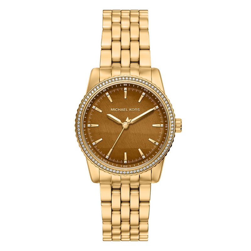 Michael Kors Bryant Round Brown Dial Watch MK7581-zoom-