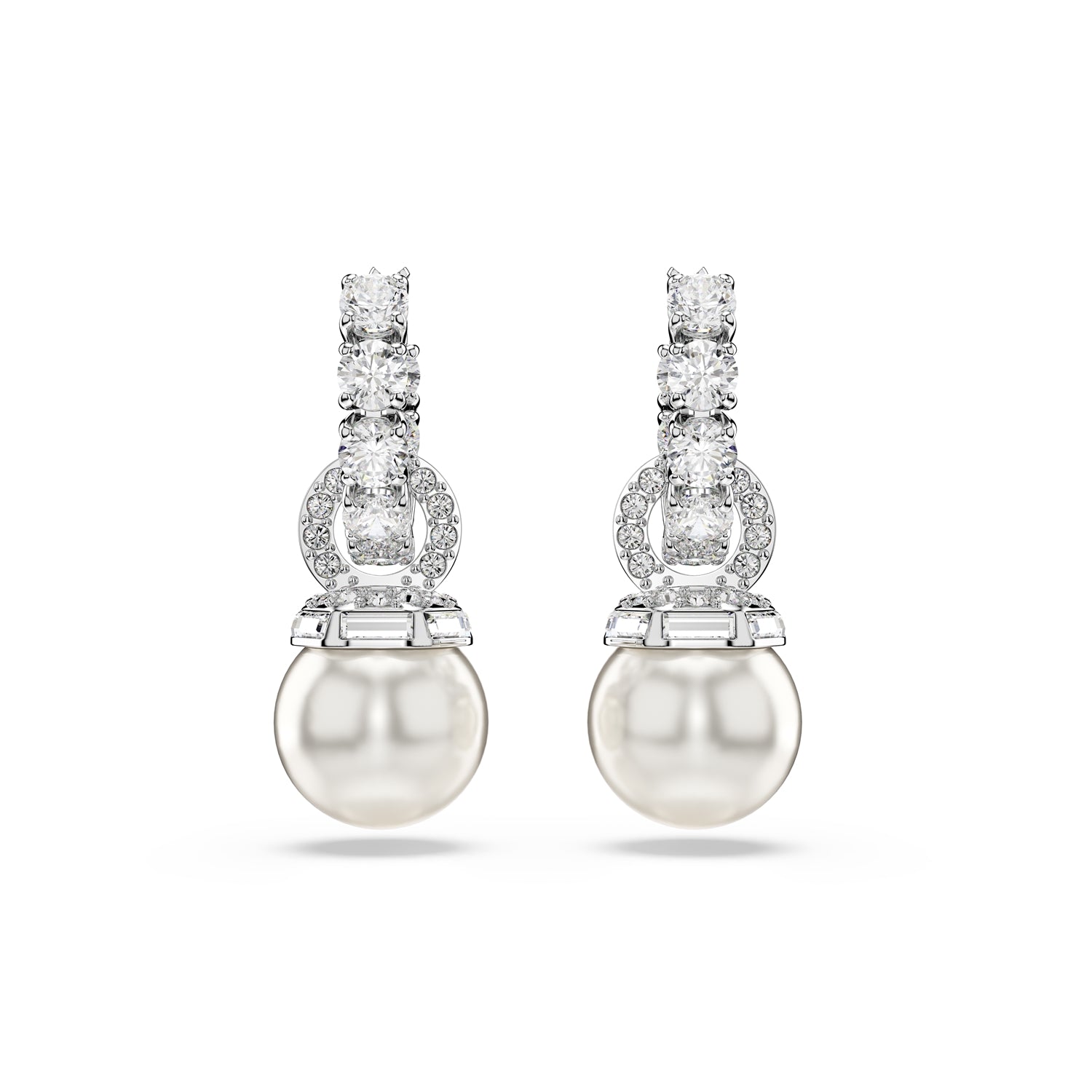 Swarovski Matrix Silver Coloured Ear studs 5691716