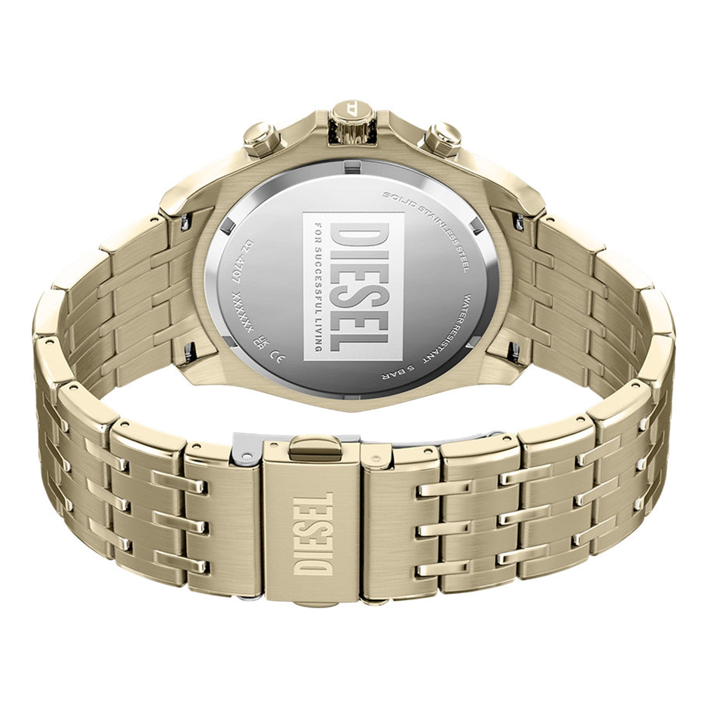 Diesel Stinger Round Gold Dial Watch DZ4707