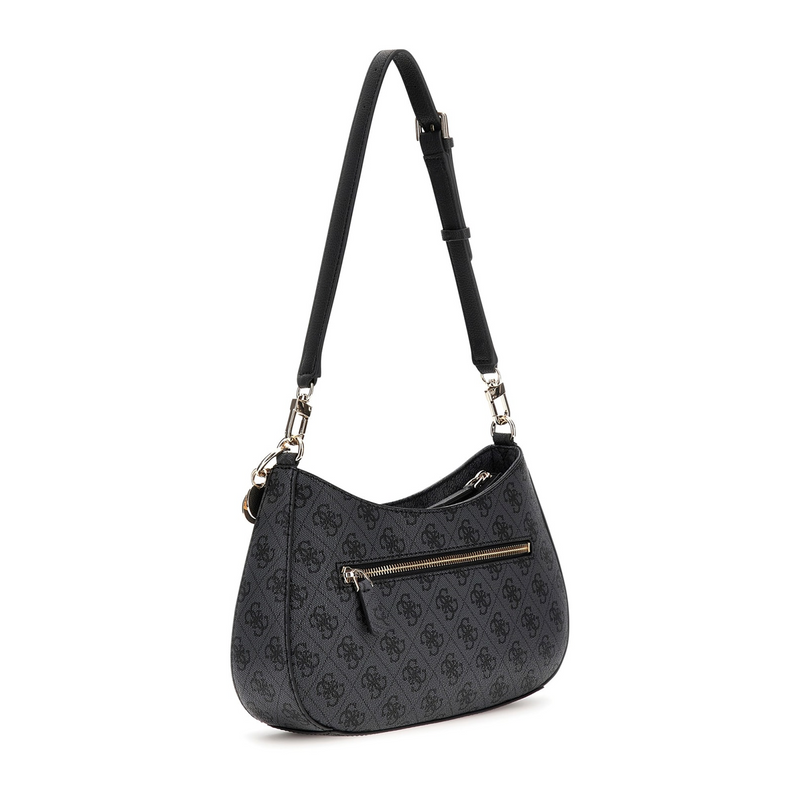 Guess Noelle Coal Logo Top Zip Shoulder Bag HWBG96-72180-CLO-zoom-