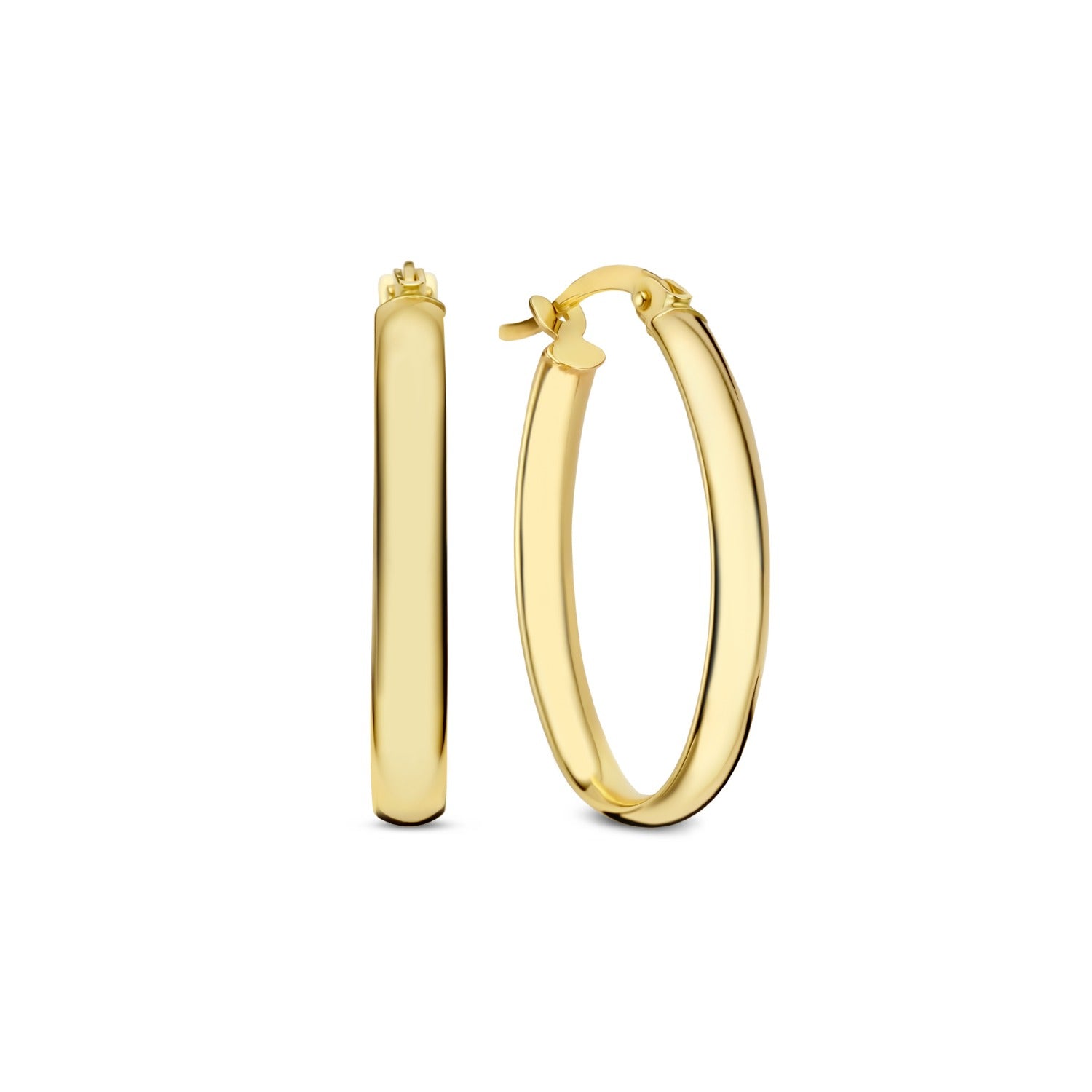 Isabel Bernard Rivoli Flori 14 carat Gold Hoop Earrings IB360254