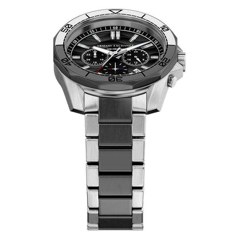 Armani Exchange Round Black Dial Watch AX1973-zoom-