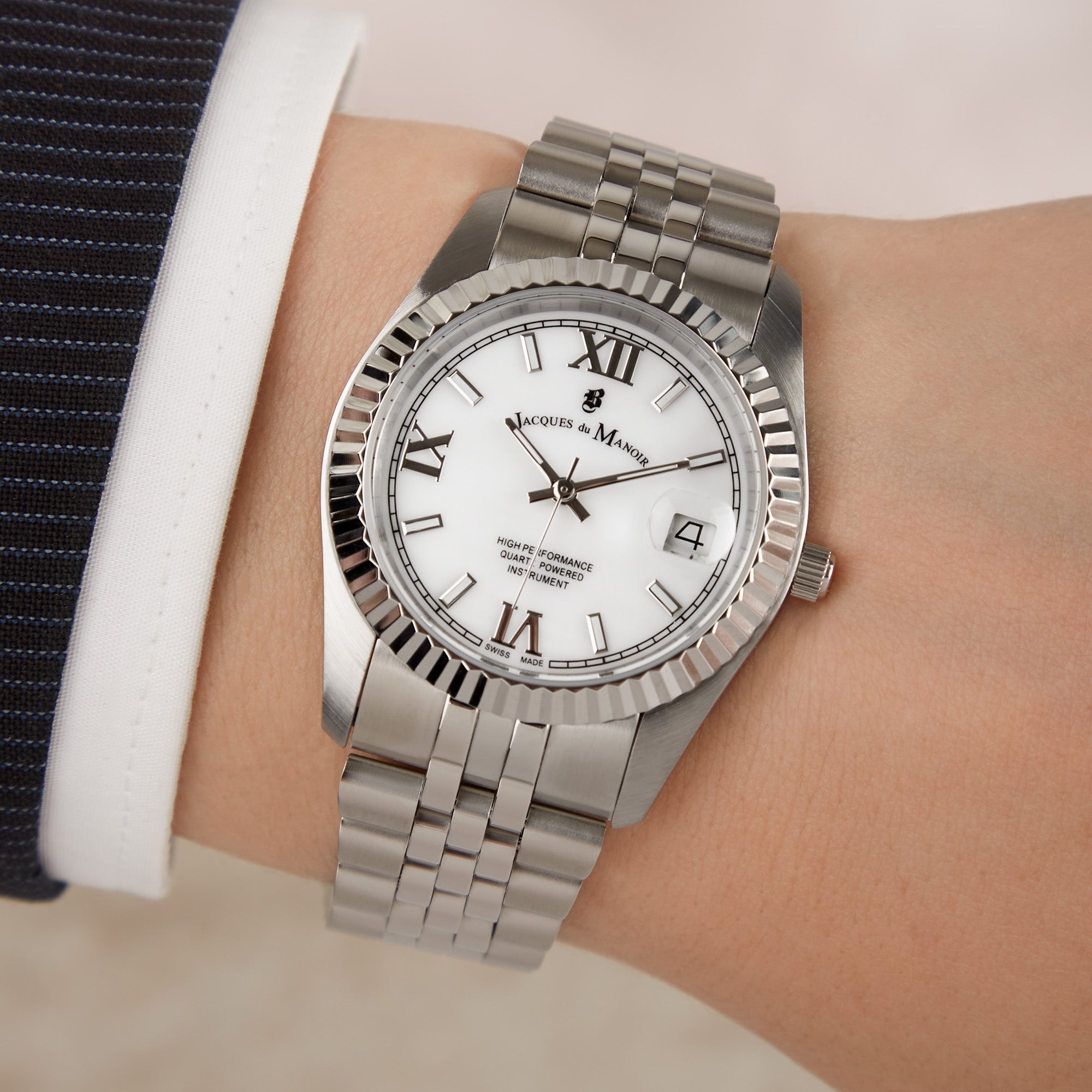 Jacques du Manoir Inspiration Prestige Silver Watch JWL01301