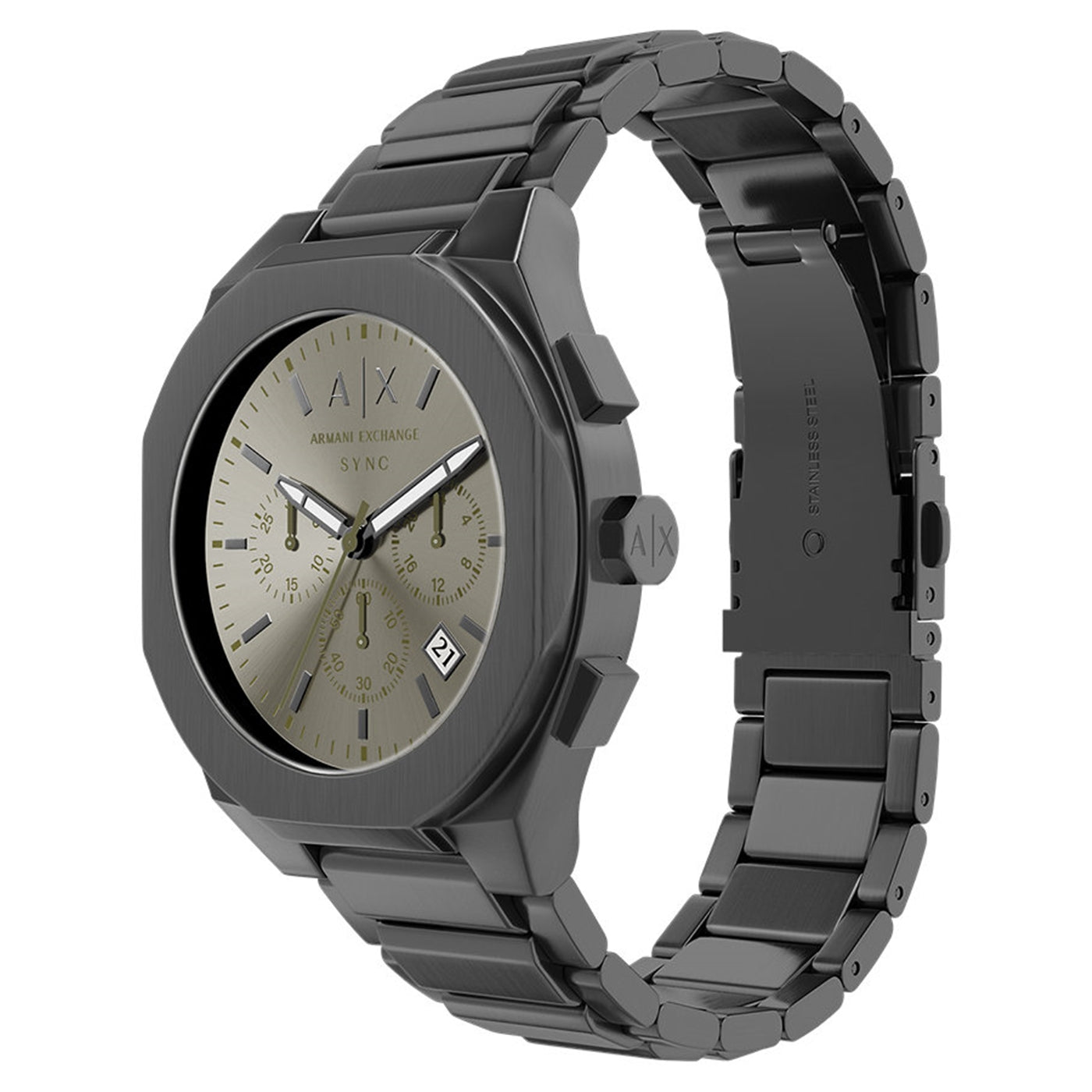 Armani Exchange Sync Round Grey Dial Watch AX4296
