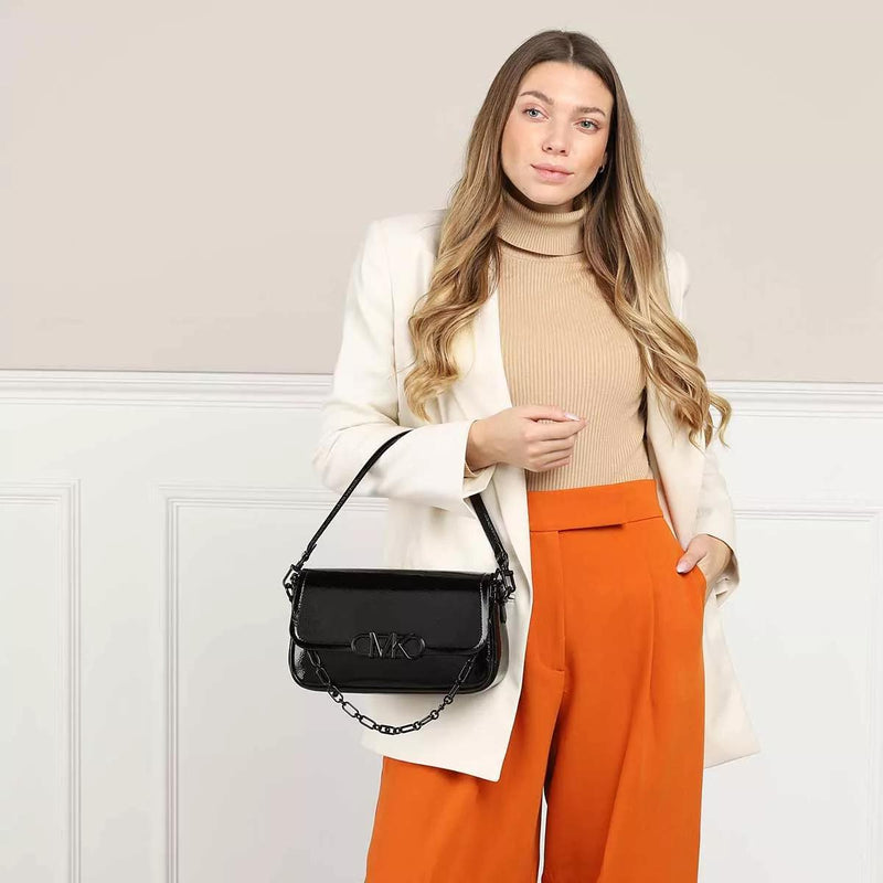 Michael Kors Sac à main en cuir noir 30R3T7PC2L-001-zoom-