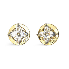 Guess Secret Garden Gold-coloured Earrings JUBE06040JWYGWHT-U