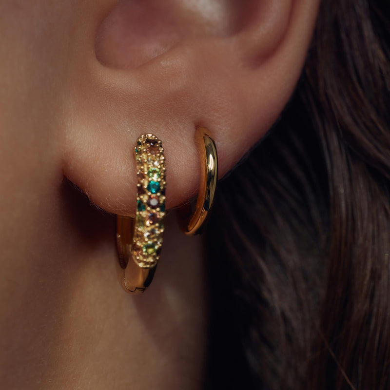 Parte Di Me Santa Maria Femmes Créoles Plaqué or 14 carats PDM36060-zoom-