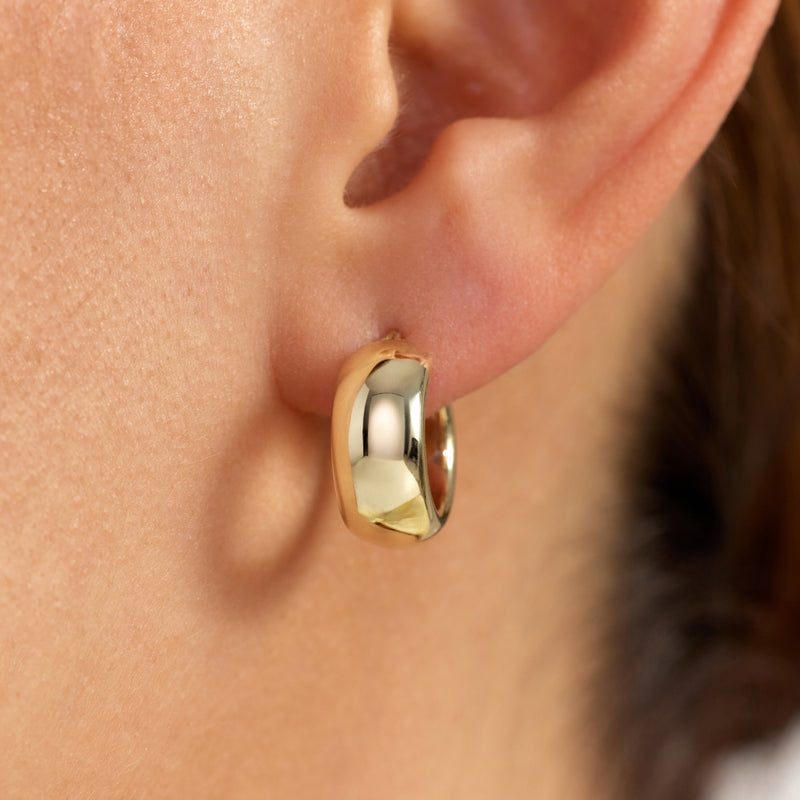 Beloro Jewels Della Spiga Boucle d'oreille créole Della Spiga Susana en or 9 carats (10 mm) BO360099-zoom-