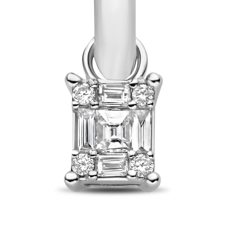 Isabel Bernard De la Paix Maxime puce en or blanc 14 carats avec diamant 0.24 ct IBD360035-zoom-