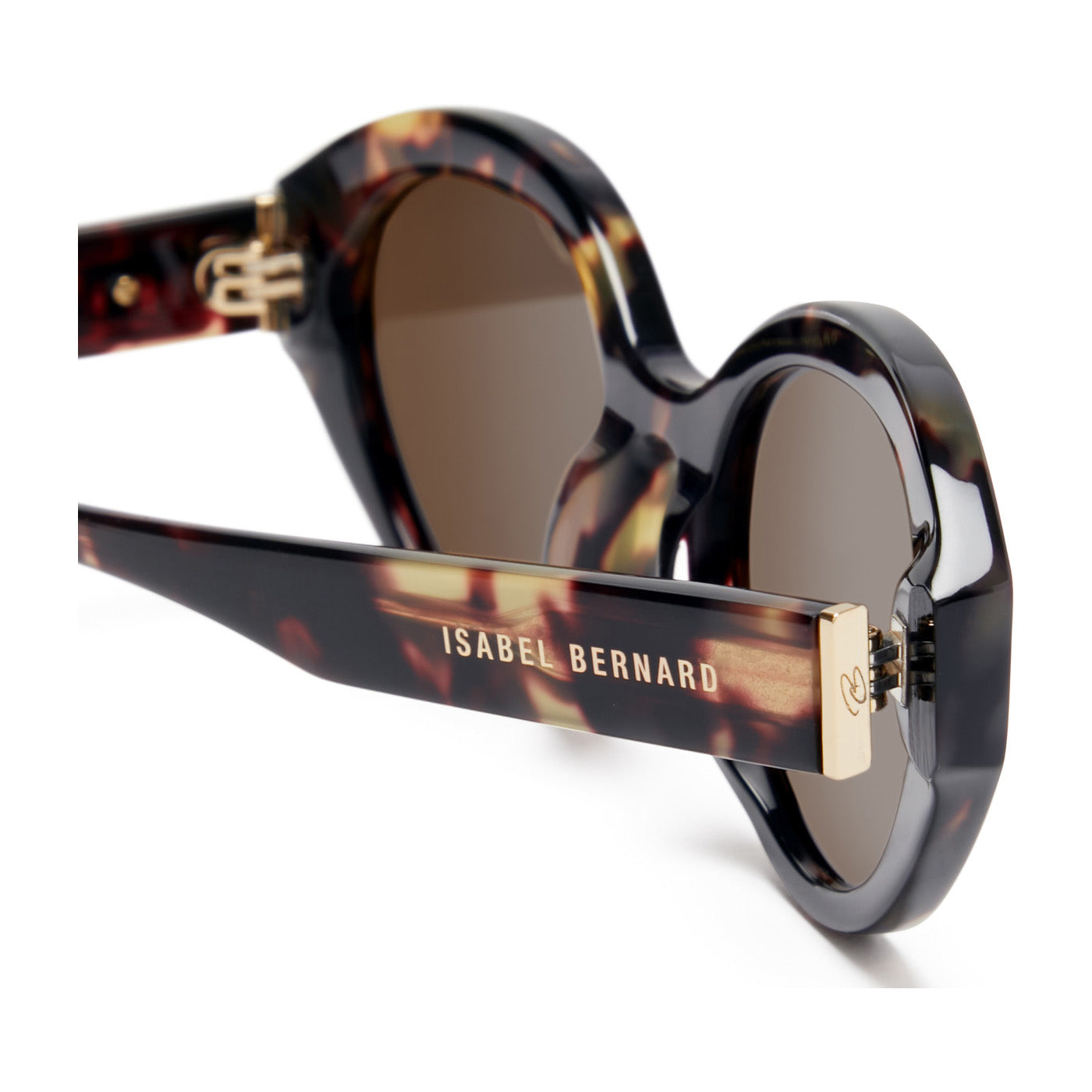 Isabel Bernard La Villette Rosaire Brown Tortoise Ovale Sunglasses IB400002-04-14