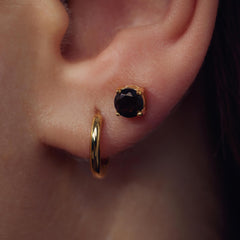 Parte Di Me Santa Maria della Base 925 sterling Silver gold plated Hoop Earrings PDM36060