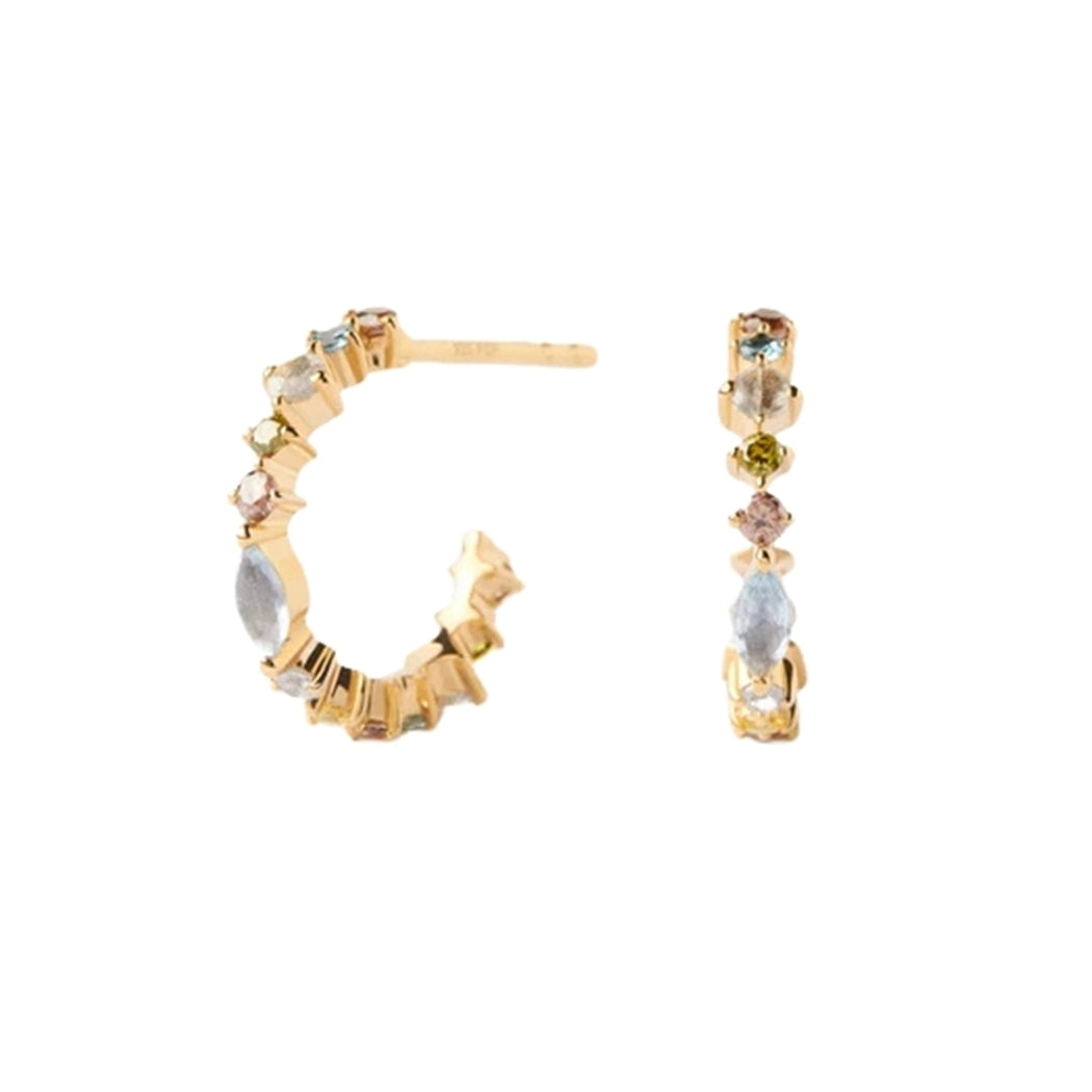 P D Paola Color 925 Sterling Silver Earrings with Gold Plating AR01-C77-U