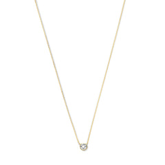 Violet Hamden Venus 925 Sterling Silver Gold-coloured Necklace with Birthstone VH340010-OCT