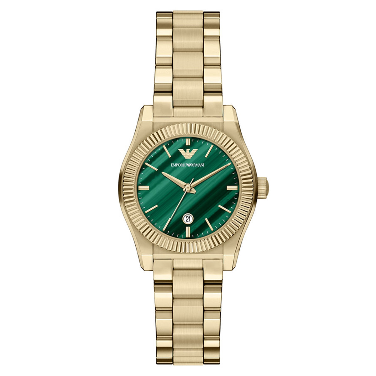 Emporio Armani Round Green Dial Watch AR11761