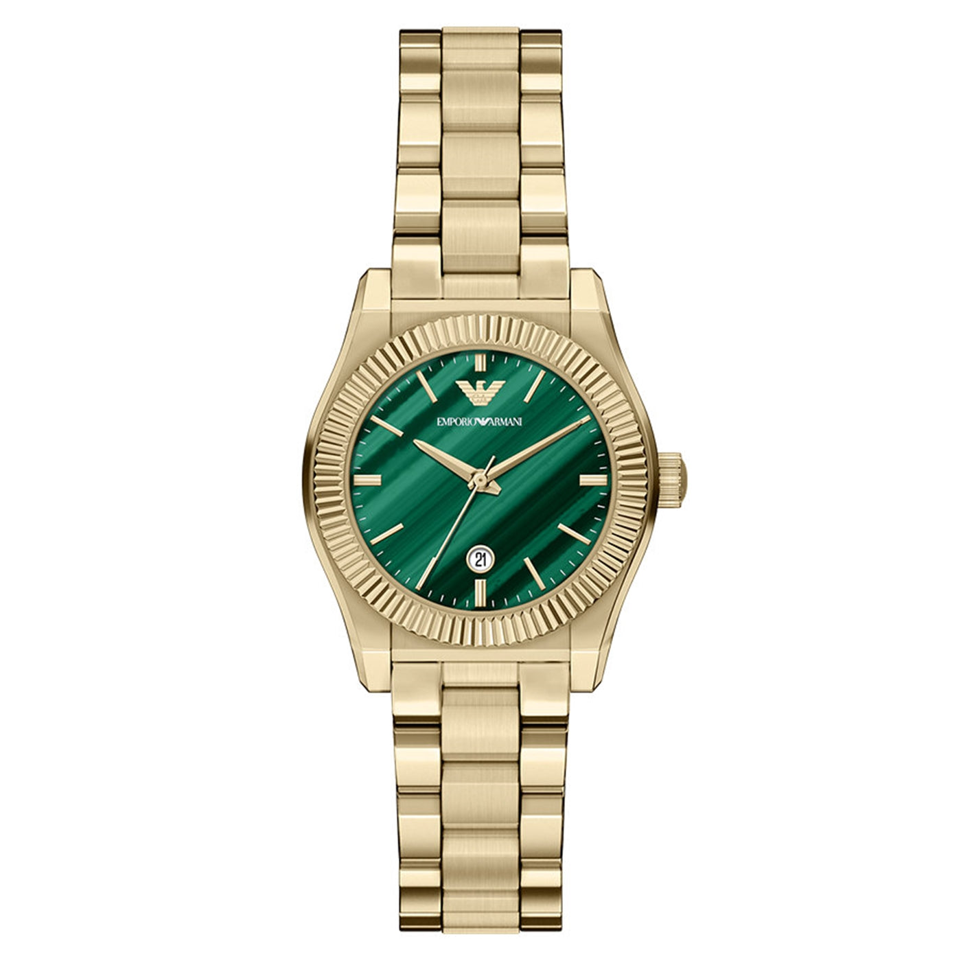 Emporio Armani Round Green Dial Watch AR11761