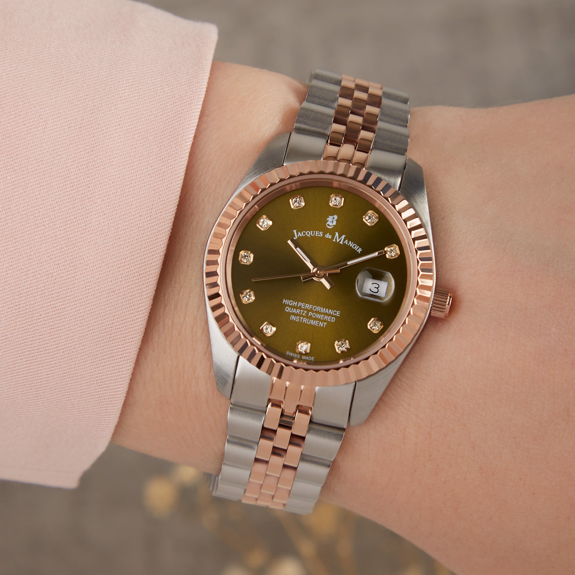 Jacques du Manoir Inspiration Rose gold Watch JWL01202