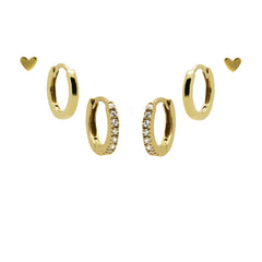 Karma 14 karat gold plated Earparty EPV01GP