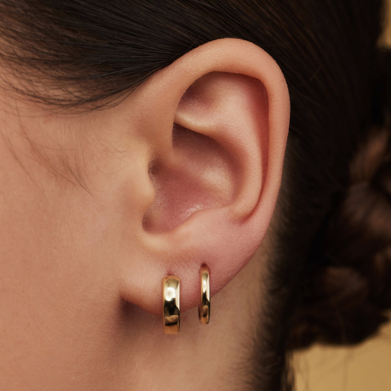 Isabel Bernard Rivoli Femmes Créoles Or 14 carats IB360141-zoom-