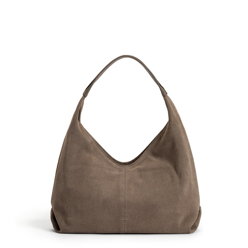 Isabel Bernard Honoré Grace Mini sac à main en suède taupe IB21132-178-zoom-