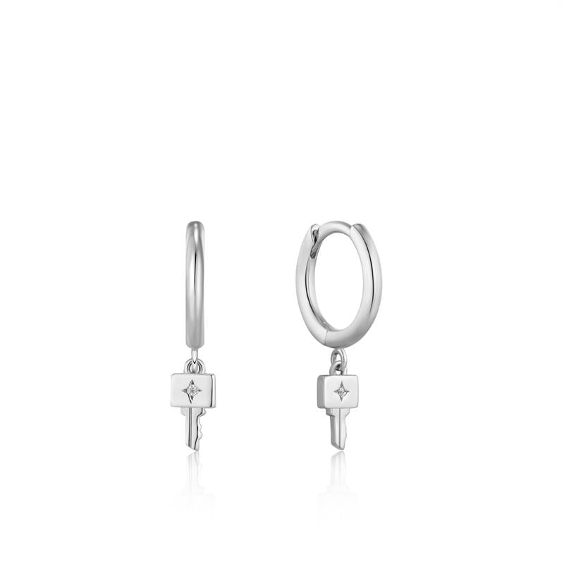 Ania Haie Under Lock and Key Silver Earrings 2002-AH-E032-04H-zoom-