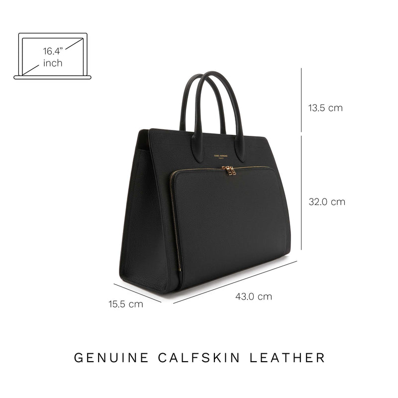 Isabel Bernard Honoré Sac à Main Noir IB25032-zoom-