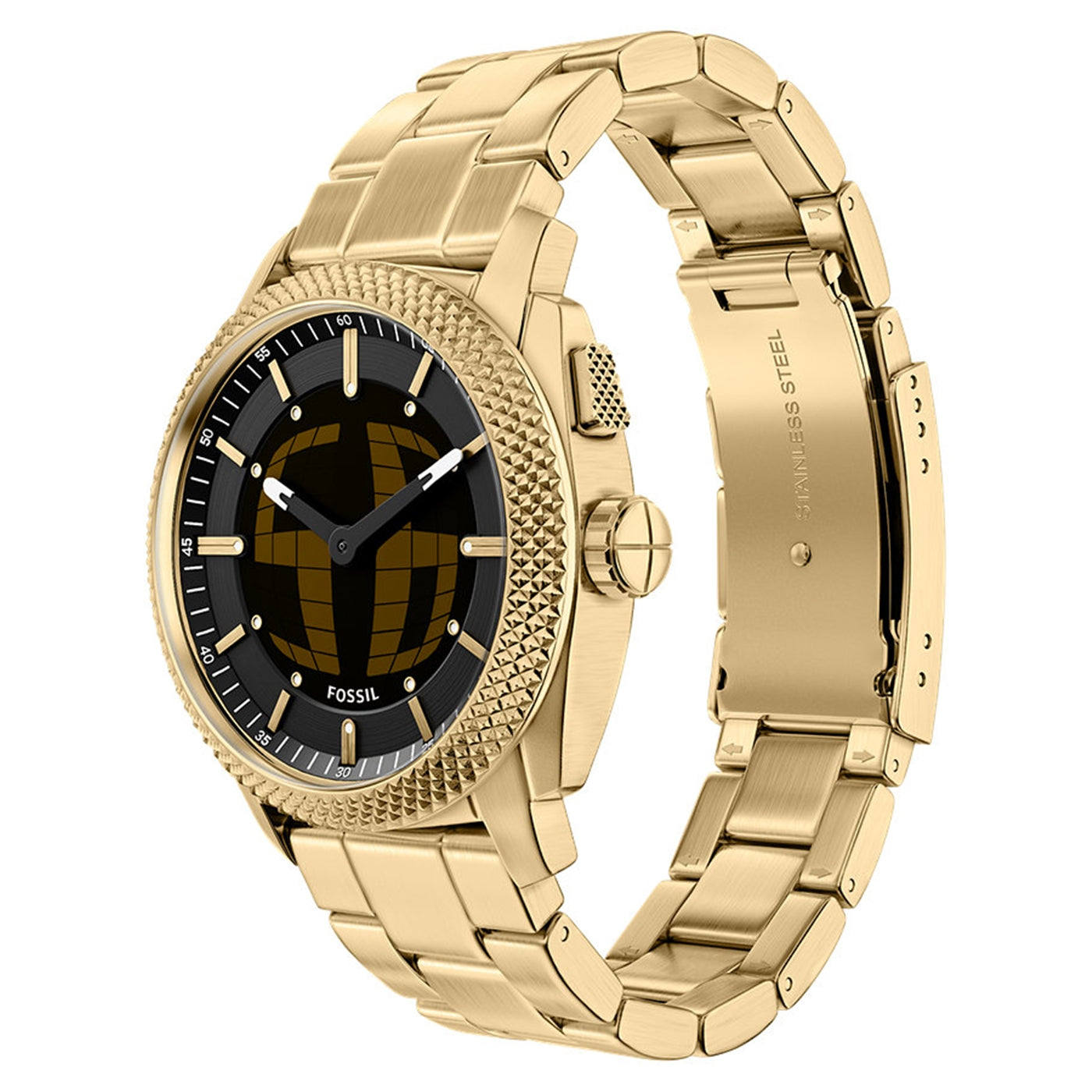 Fossil Machine Round Black Dial Watch FS6157