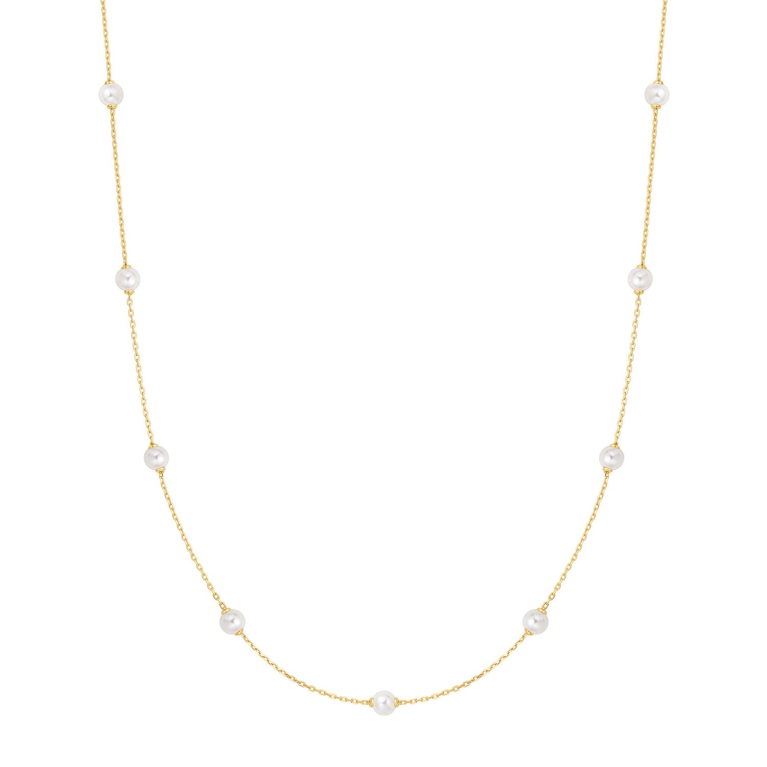 Ania Haie Miss Dainty Gold Coloured Pearl Necklace AH-N065-03G