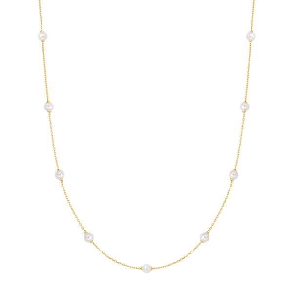 Ania Haie Miss Dainty Gold Coloured Pearl Necklace AH-N065-03G